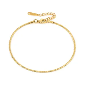 18k Golld-Filled Herringbone Anklet - Gold Anklets For Women - Ana Anklet