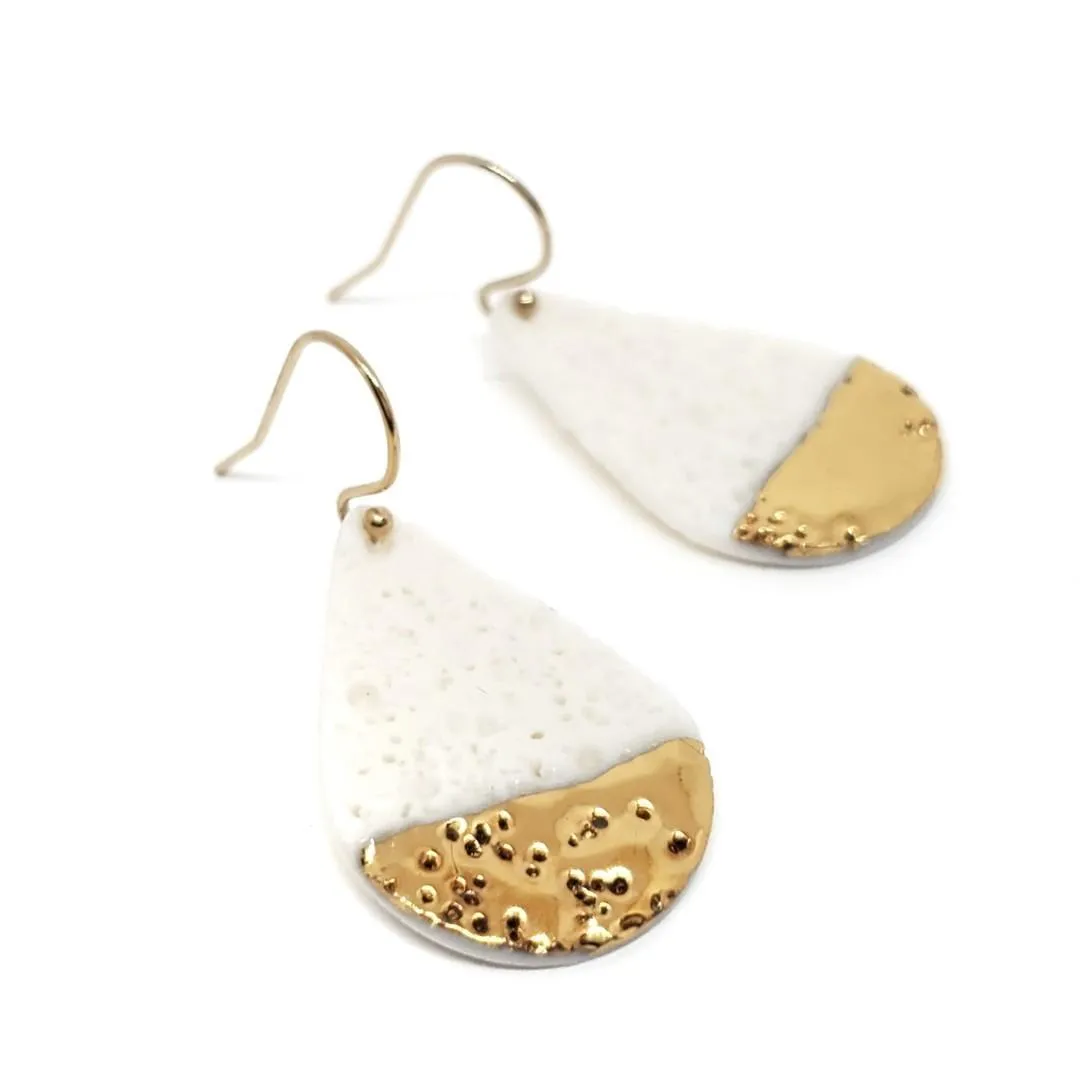 (20% Off) Earrings - Drops - Coral Raindrop by Almeda Jewelry