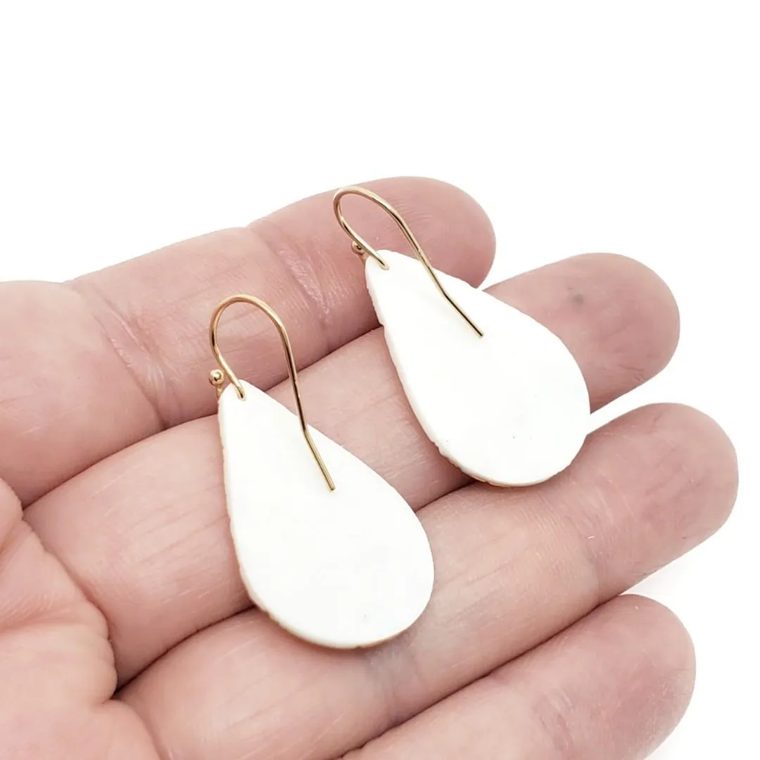 (20% Off) Earrings - Drops - Coral Raindrop by Almeda Jewelry