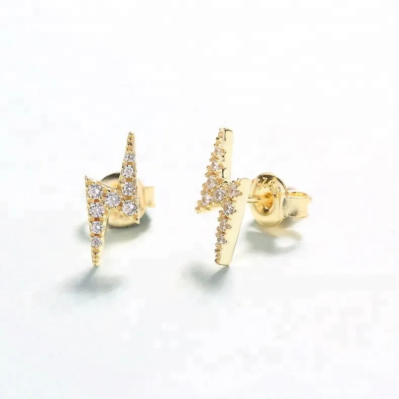 925 Sterling Silver CZ Stud Earrings