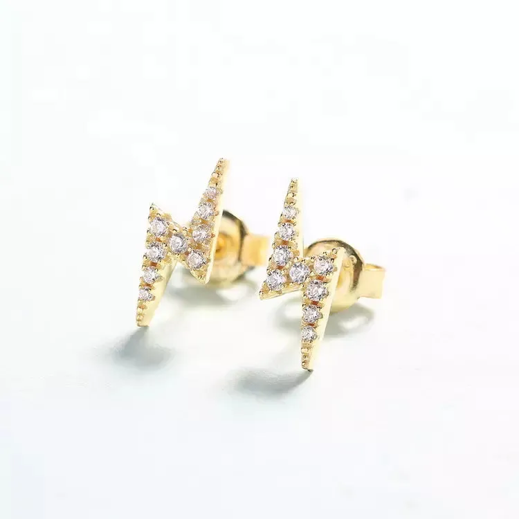 925 Sterling Silver CZ Stud Earrings