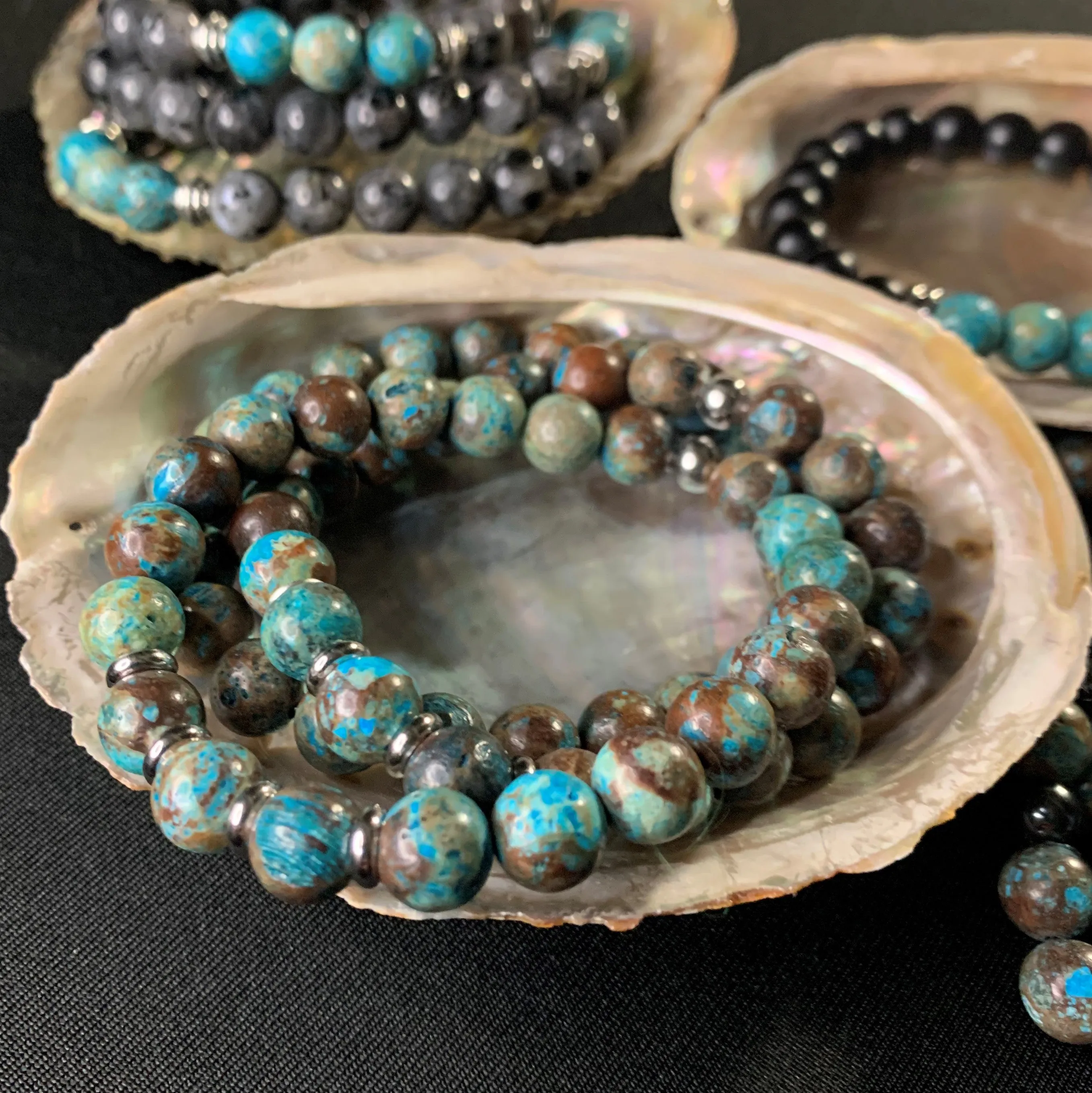 Aqua terra bracelet, jasper land of water