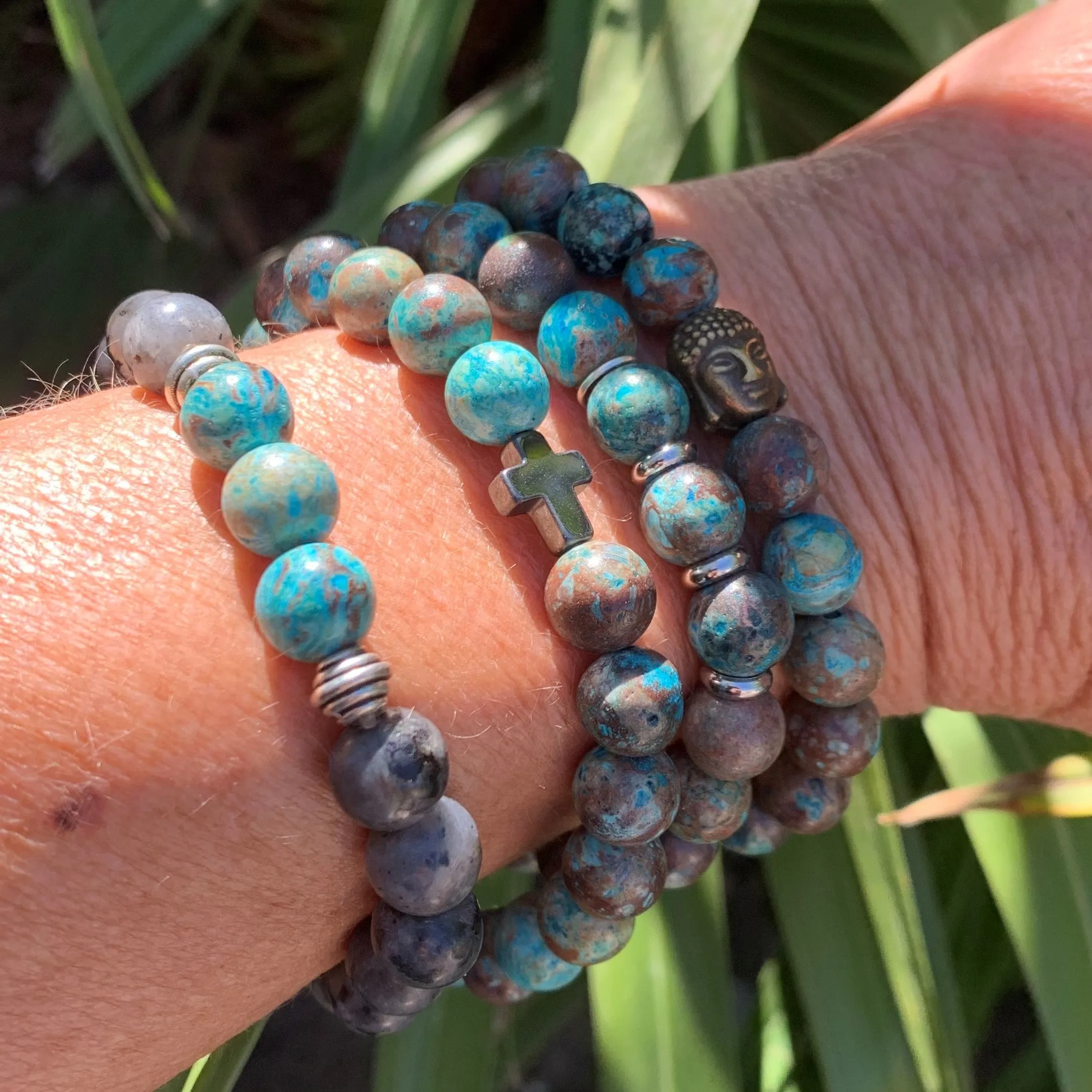 Aqua terra bracelet, jasper land of water