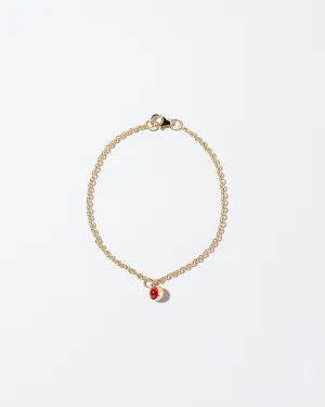 Birthstone Bracelet - One Charm