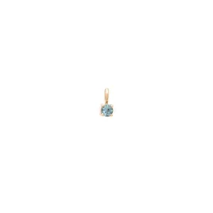 Birthstone Charm | Gold & Aquamarine