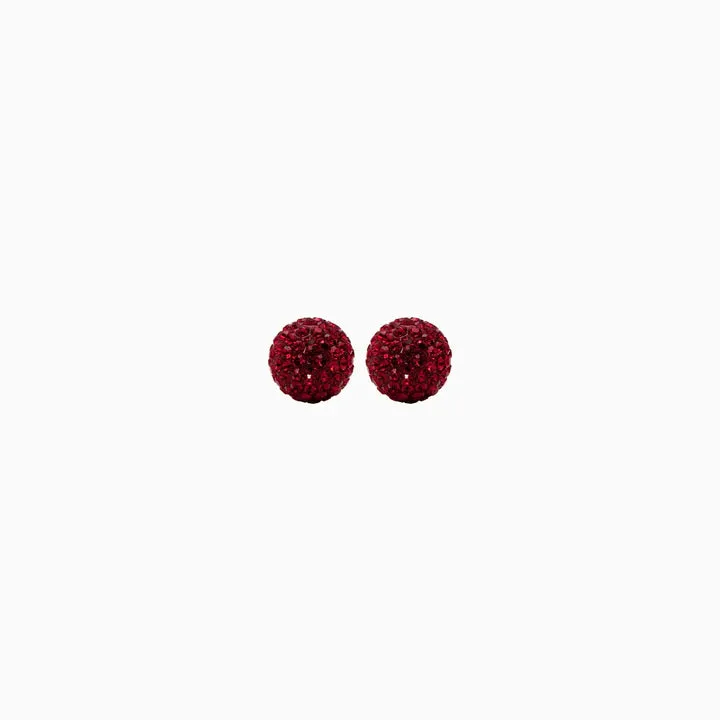 Birthstone Sparkle Ball Studs