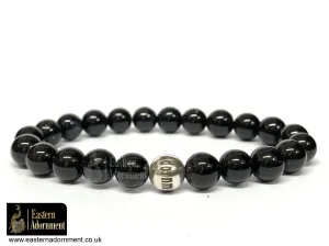 Black Onyx Crystal Bead Bracelet