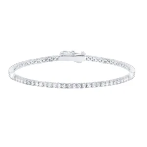 Brilliant Round Cut 2mm Tennis Anklet