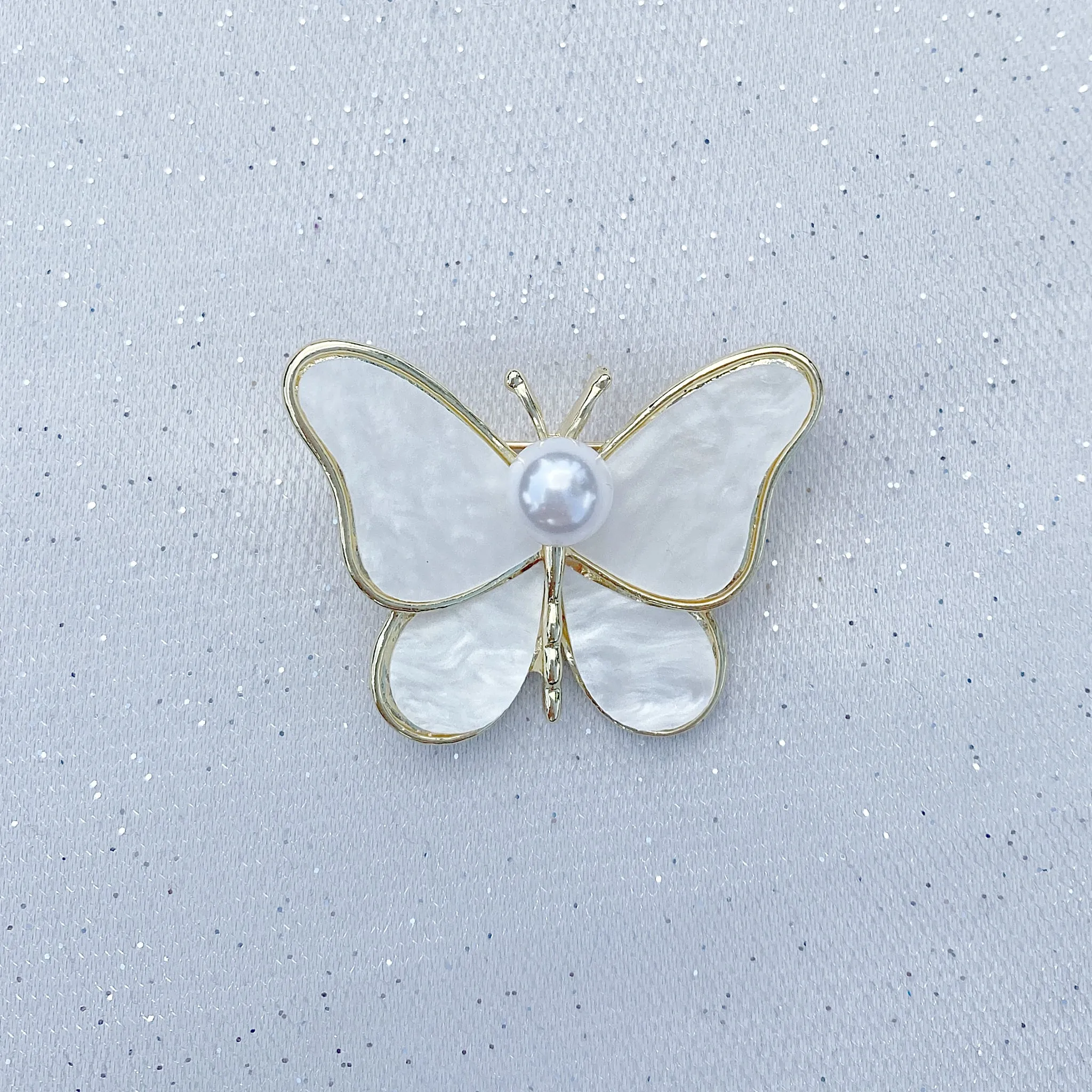 Butterfly Brooch Pearl Brooch