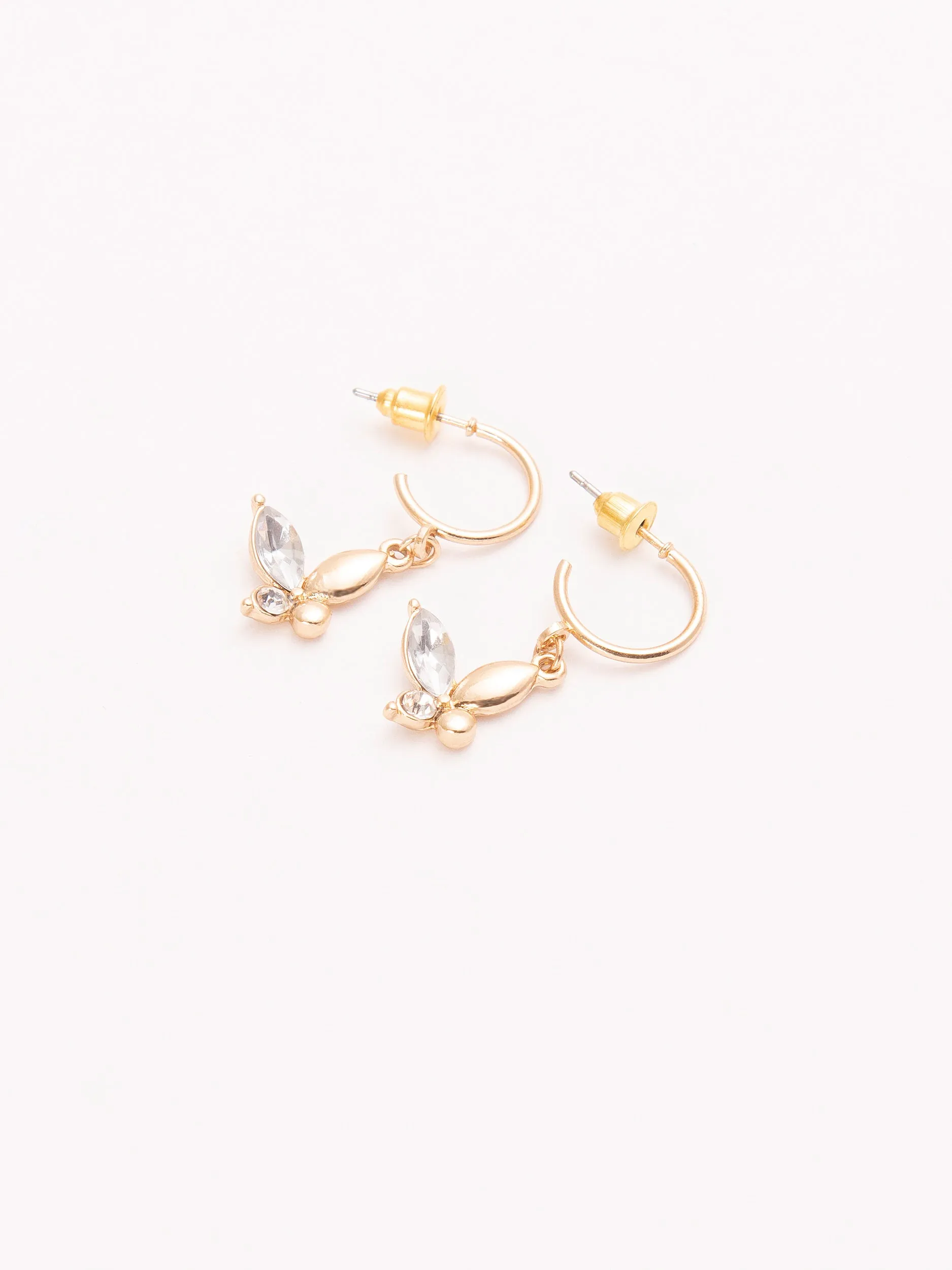 Butterfly C-Hoop Earrings