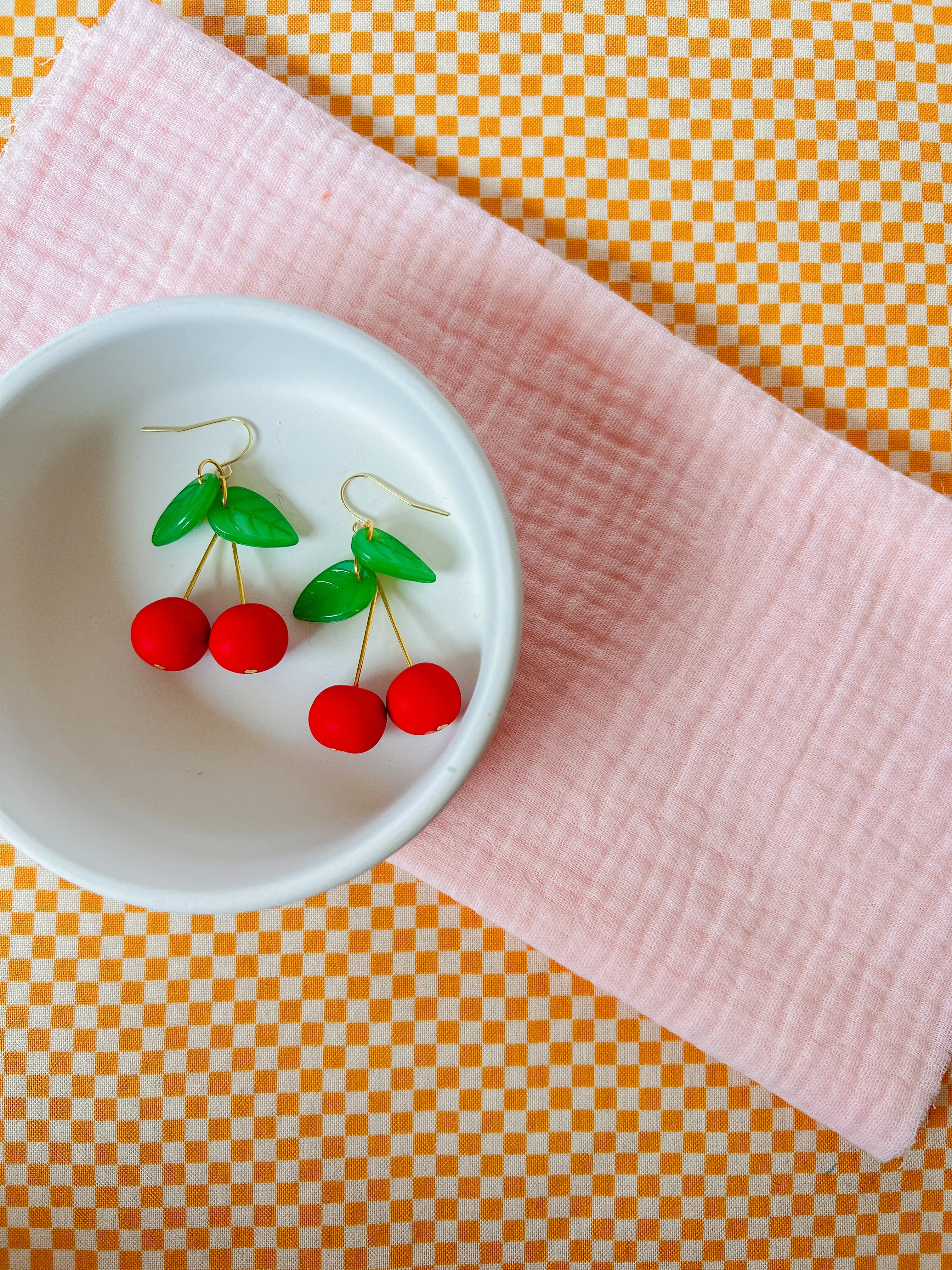 Cherry | Clay Earrings