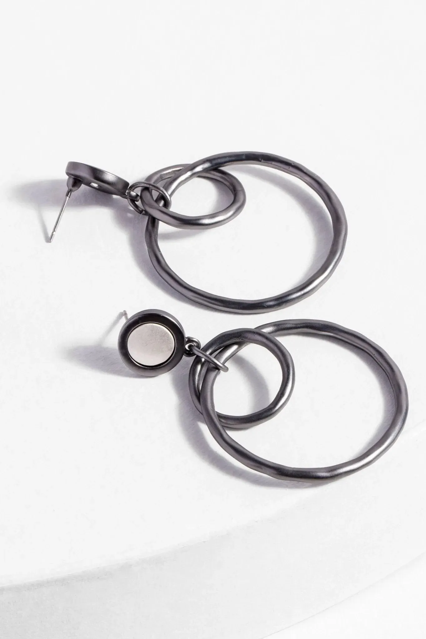 Circle Duo Statement Earrings