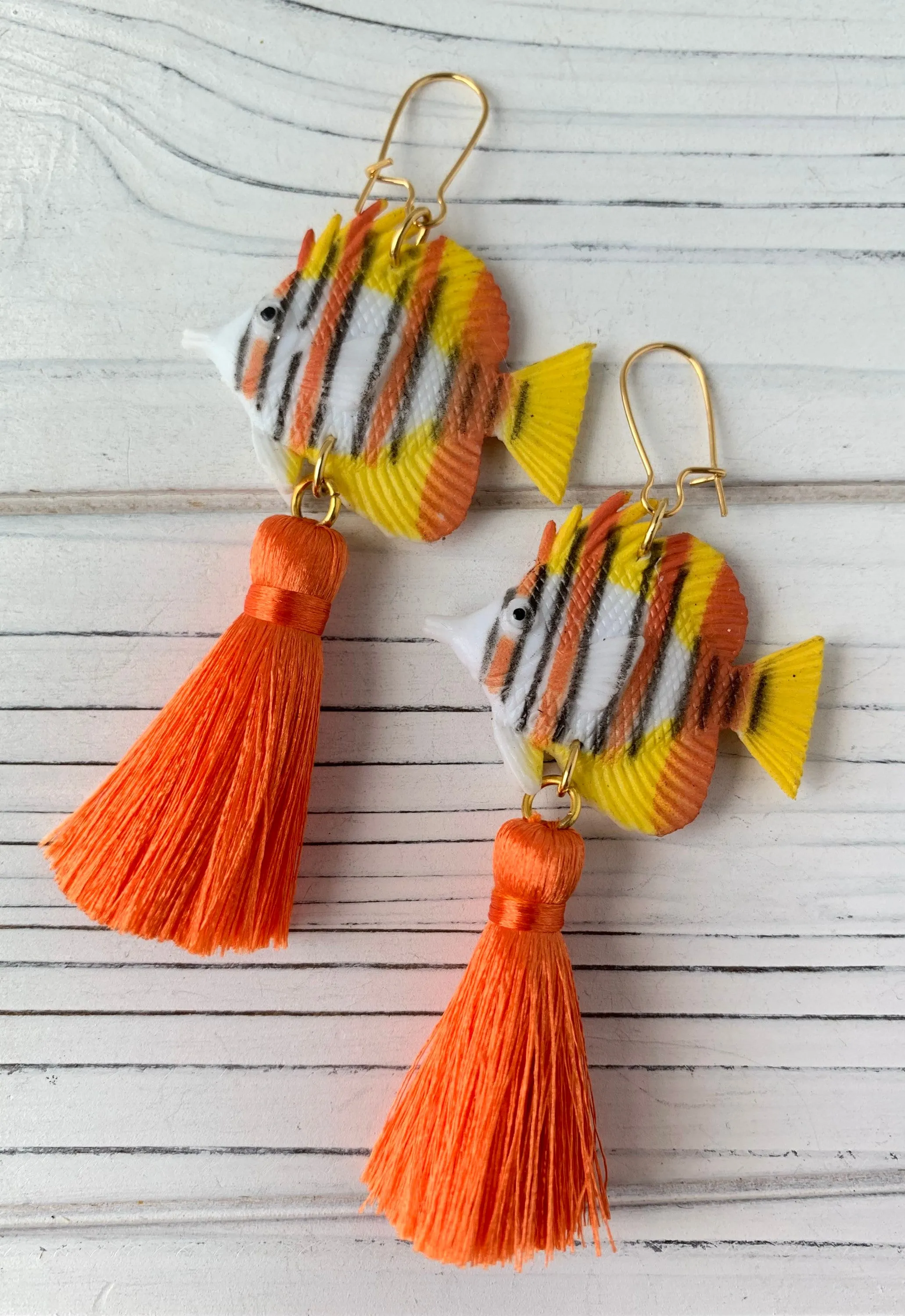 Coral Reef Tropical Fish Earrings