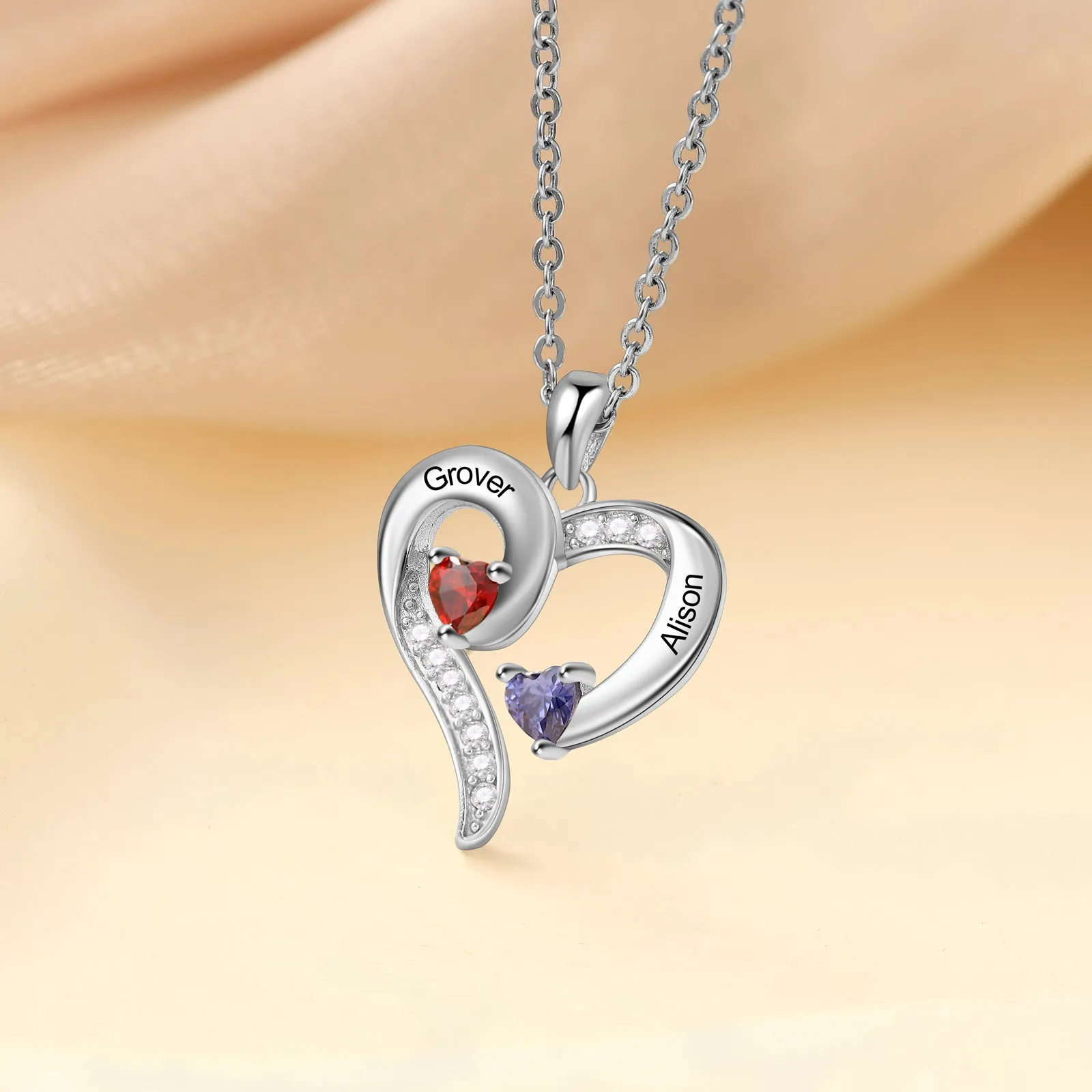 Custom Heart Pendant Necklace