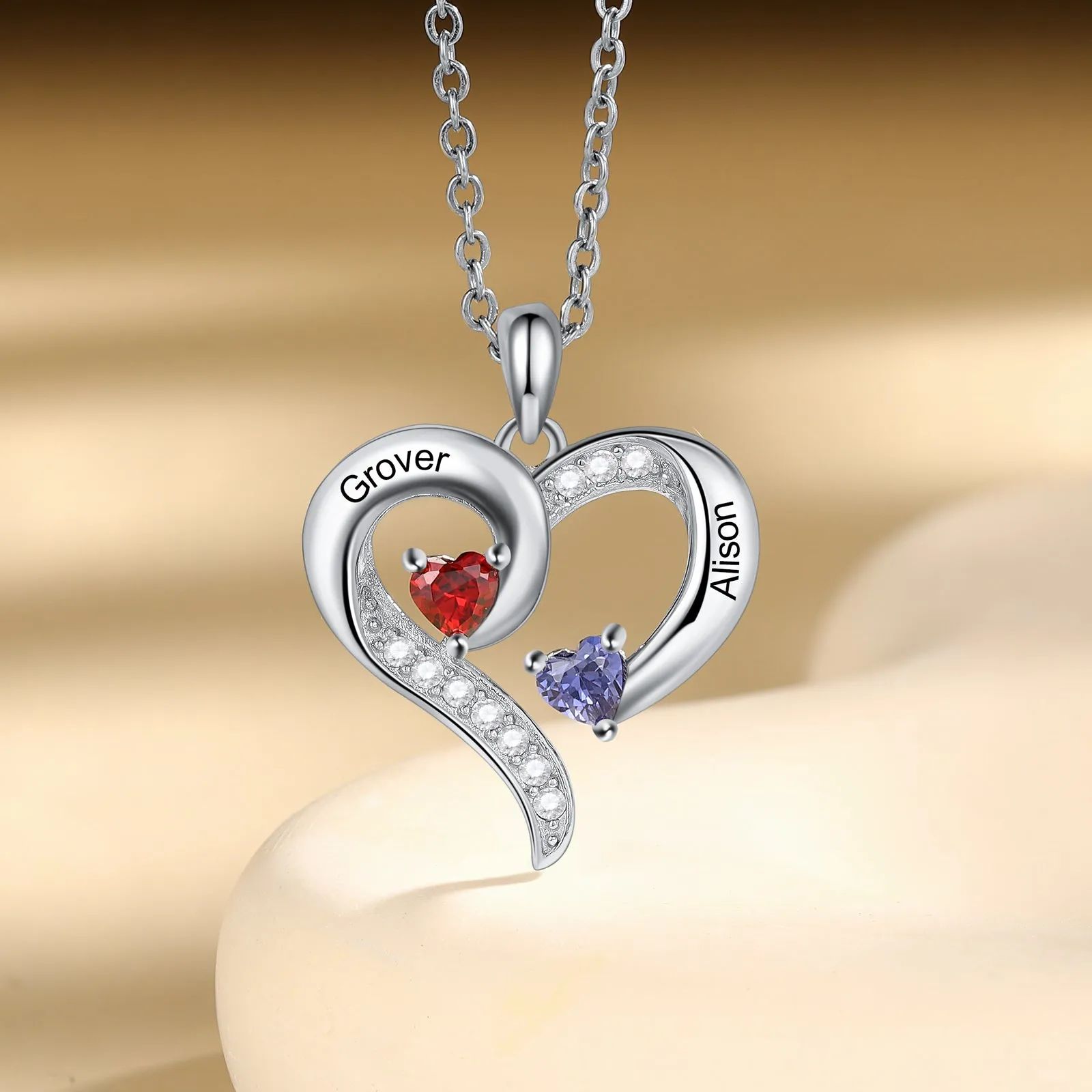 Custom Heart Pendant Necklace