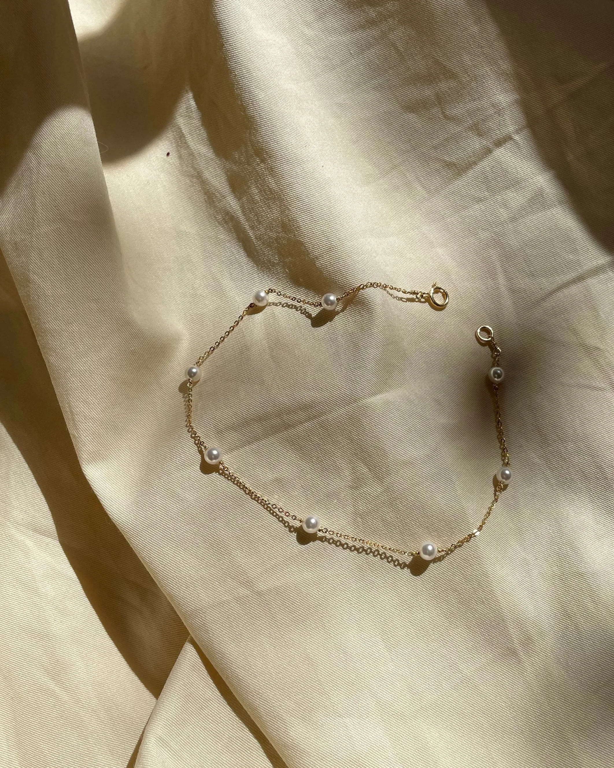 Dainty Pearl Anklet