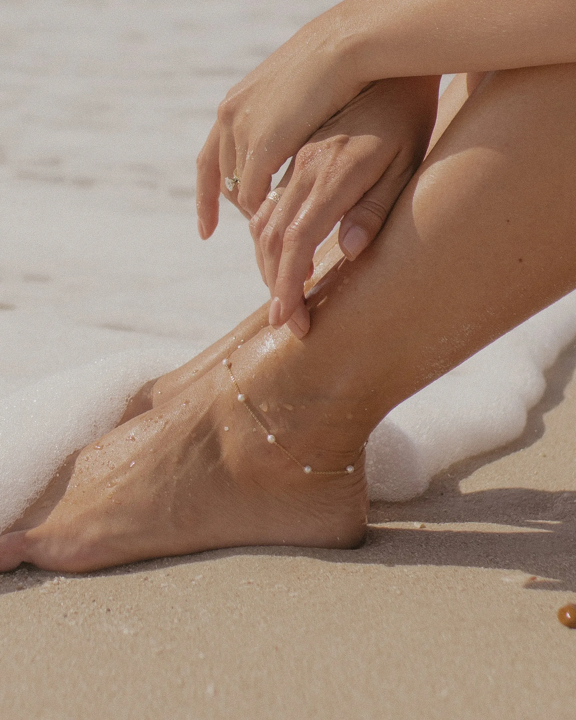 Dainty Pearl Anklet