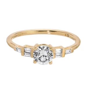 Diamond Una Corda Ring (ready to ship option)*