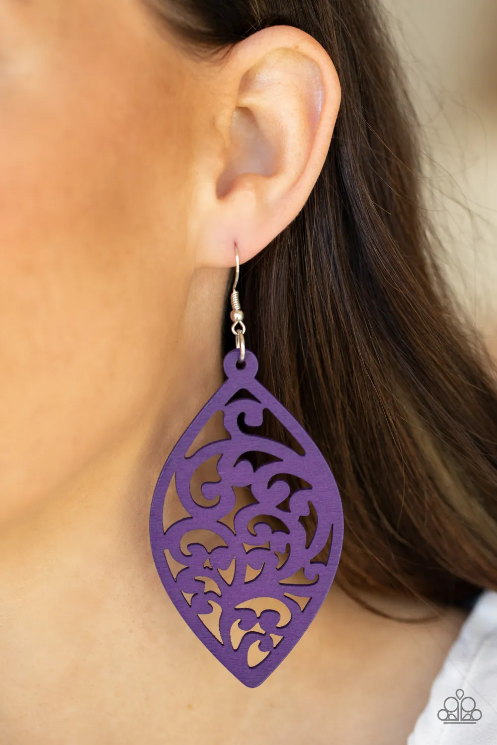 Earrings Coral Garden - Purple E2262