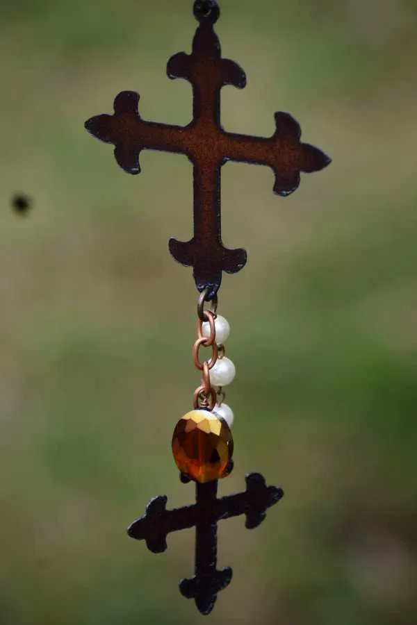 Energy Winds Cross Necklace