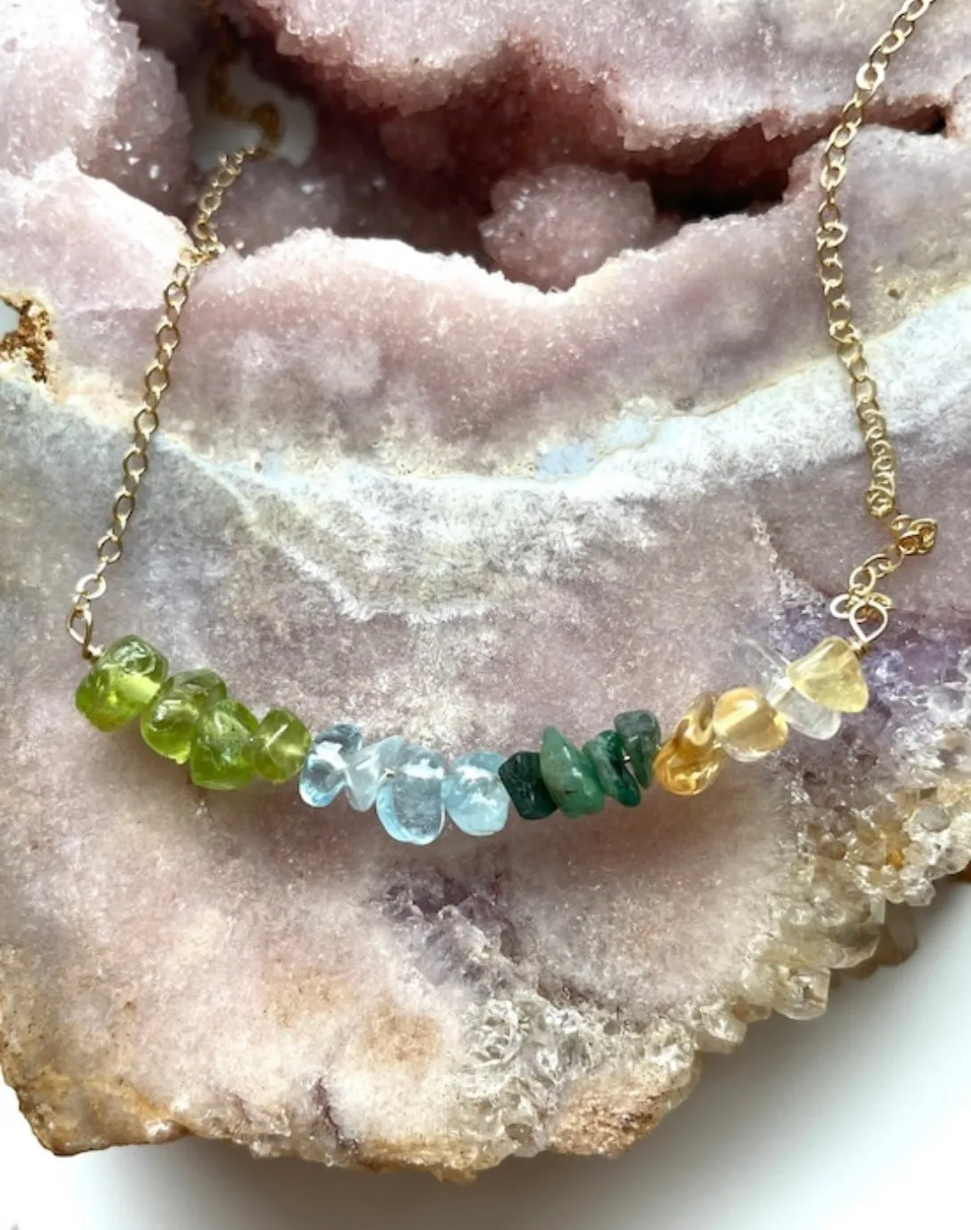 Family Birthstone Necklace Birthstone Necklace For Mom Gold Or Silver Mother's Day Jewelry Gift