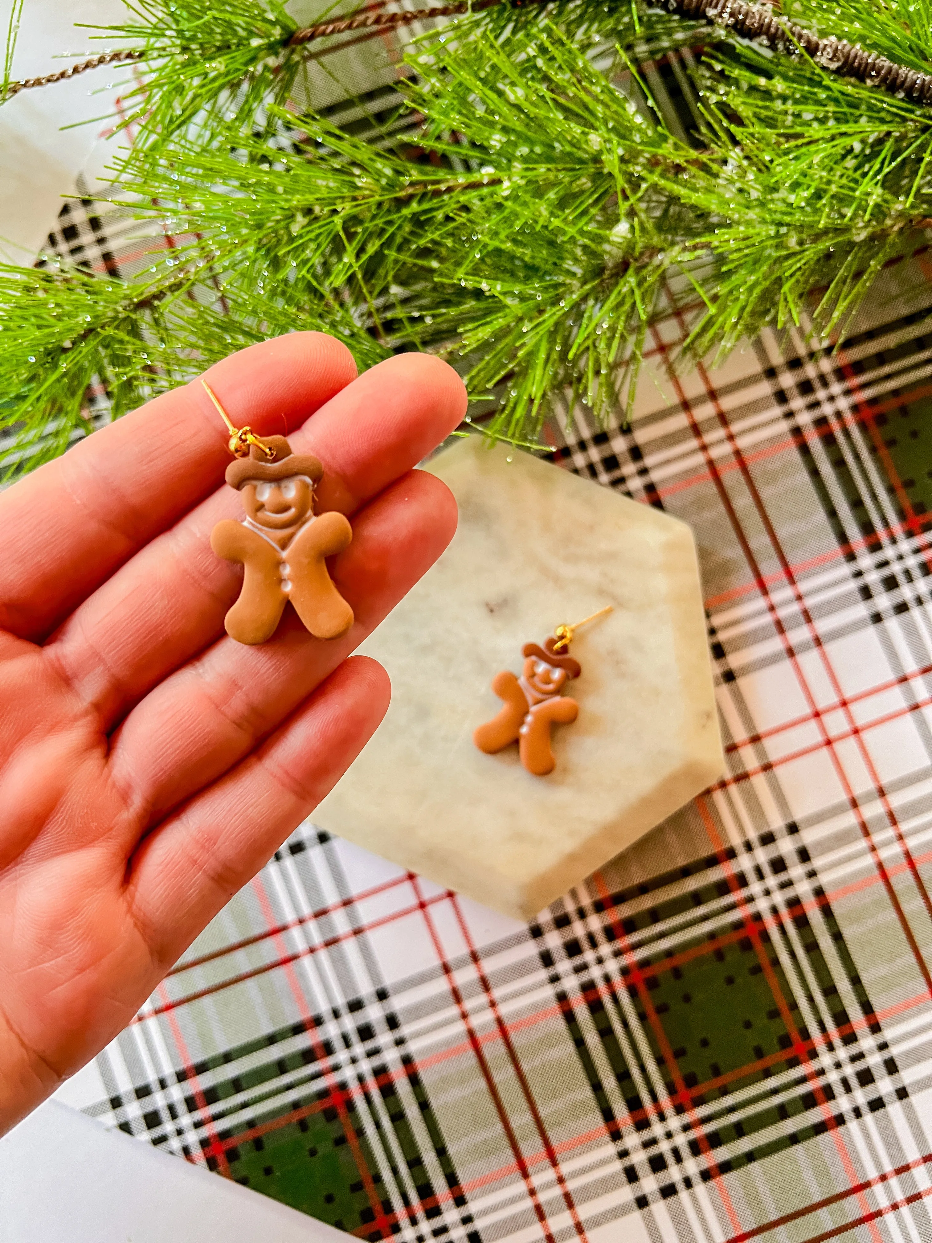 Ginger Cowboy | Clay Earrings