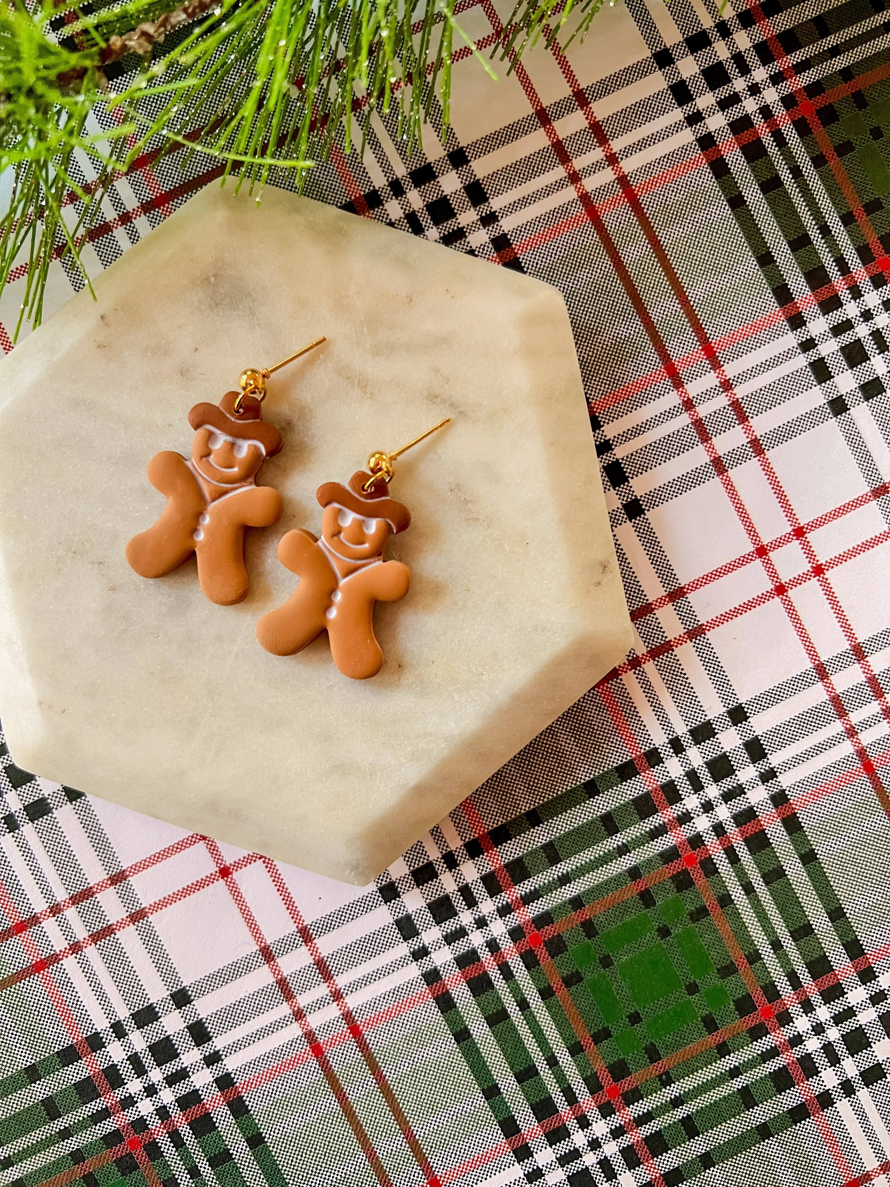 Ginger Cowboy | Clay Earrings