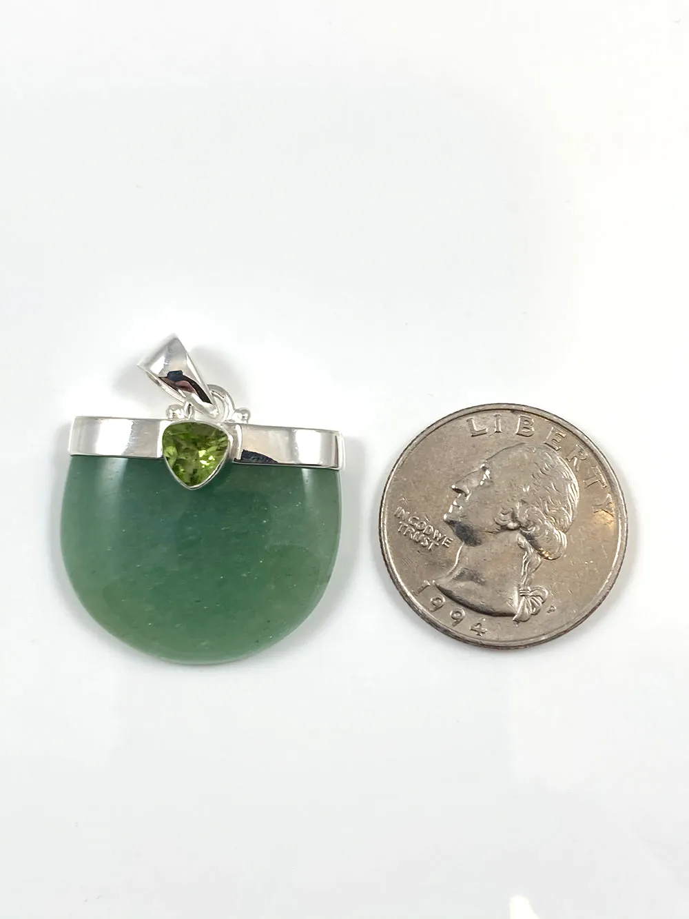 Green Aventurine & Peridot Pendant