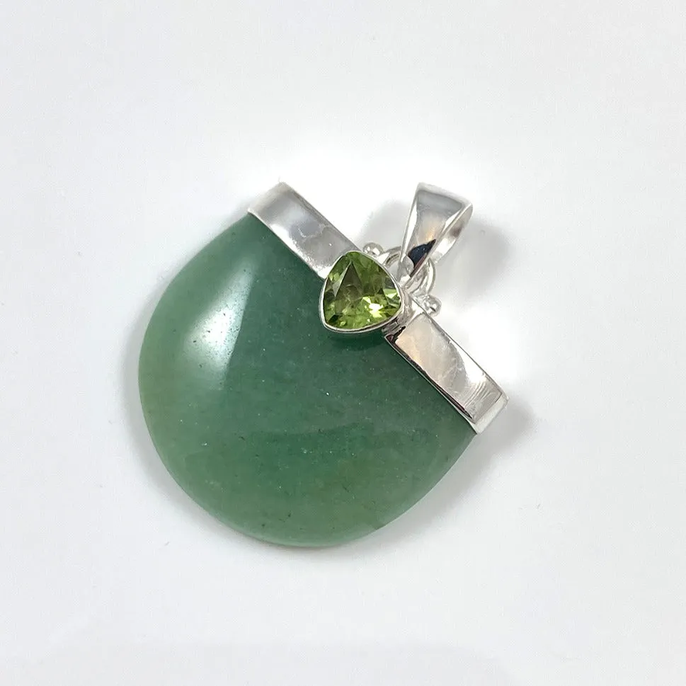 Green Aventurine & Peridot Pendant