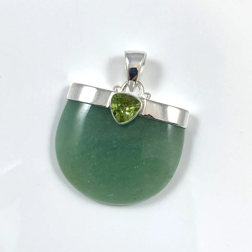 Green Aventurine & Peridot Pendant