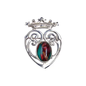 Heathergems Silver Luckenbooth Brooch