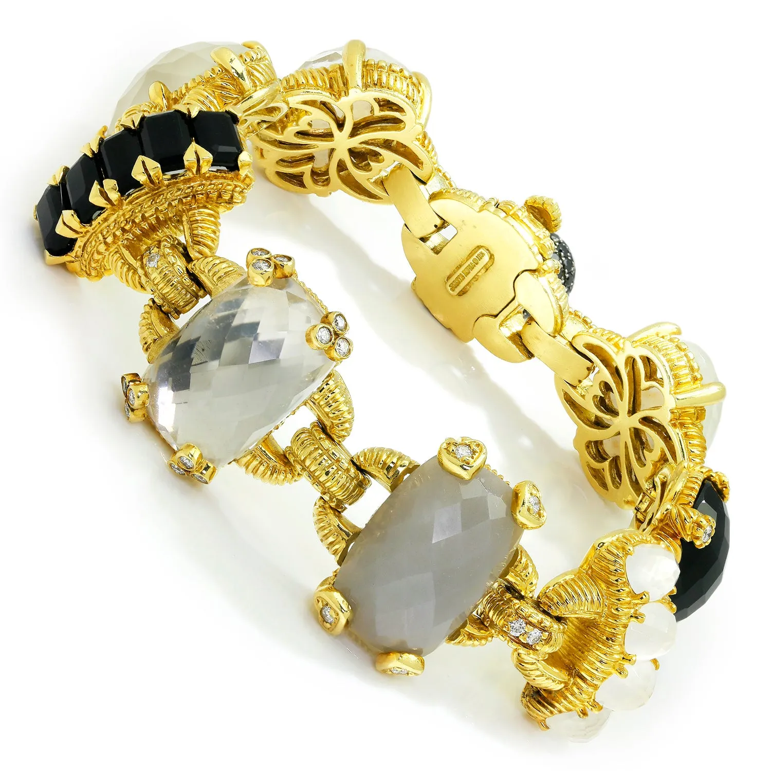 Judith Ripka Ambrosia Bracelet 18K Yellow Gold with Diamonds & Gems