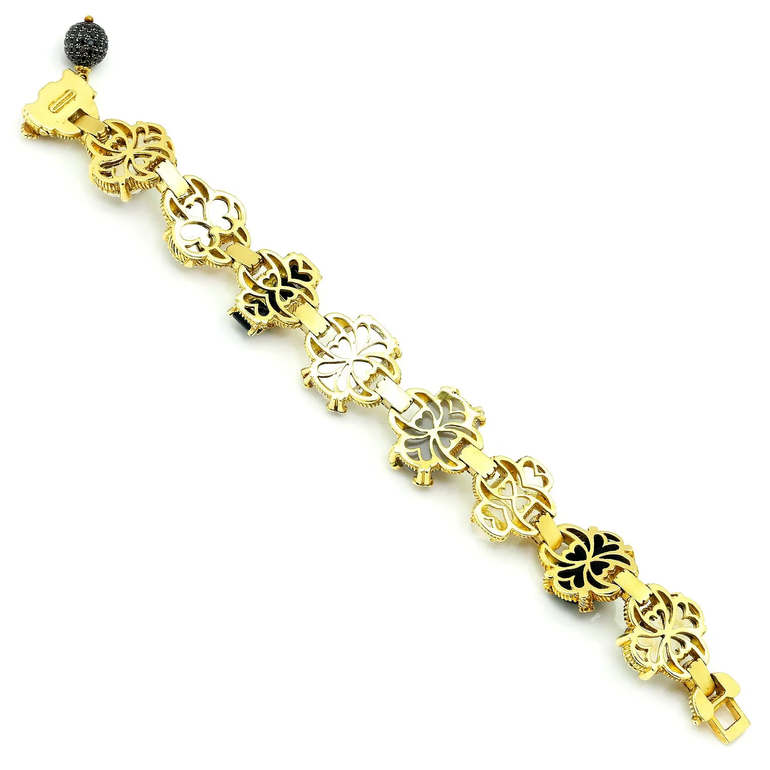 Judith Ripka Ambrosia Bracelet 18K Yellow Gold with Diamonds & Gems