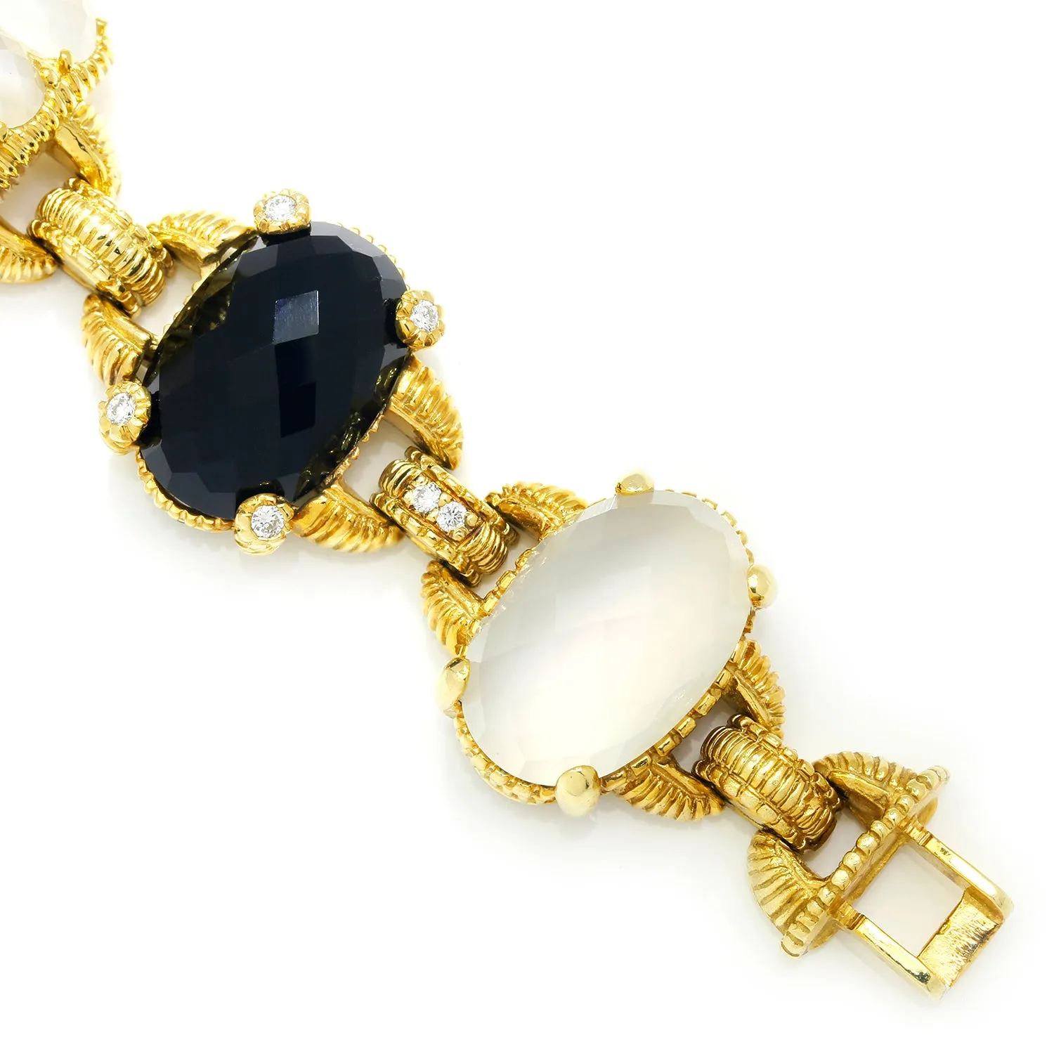 Judith Ripka Ambrosia Bracelet 18K Yellow Gold with Diamonds & Gems