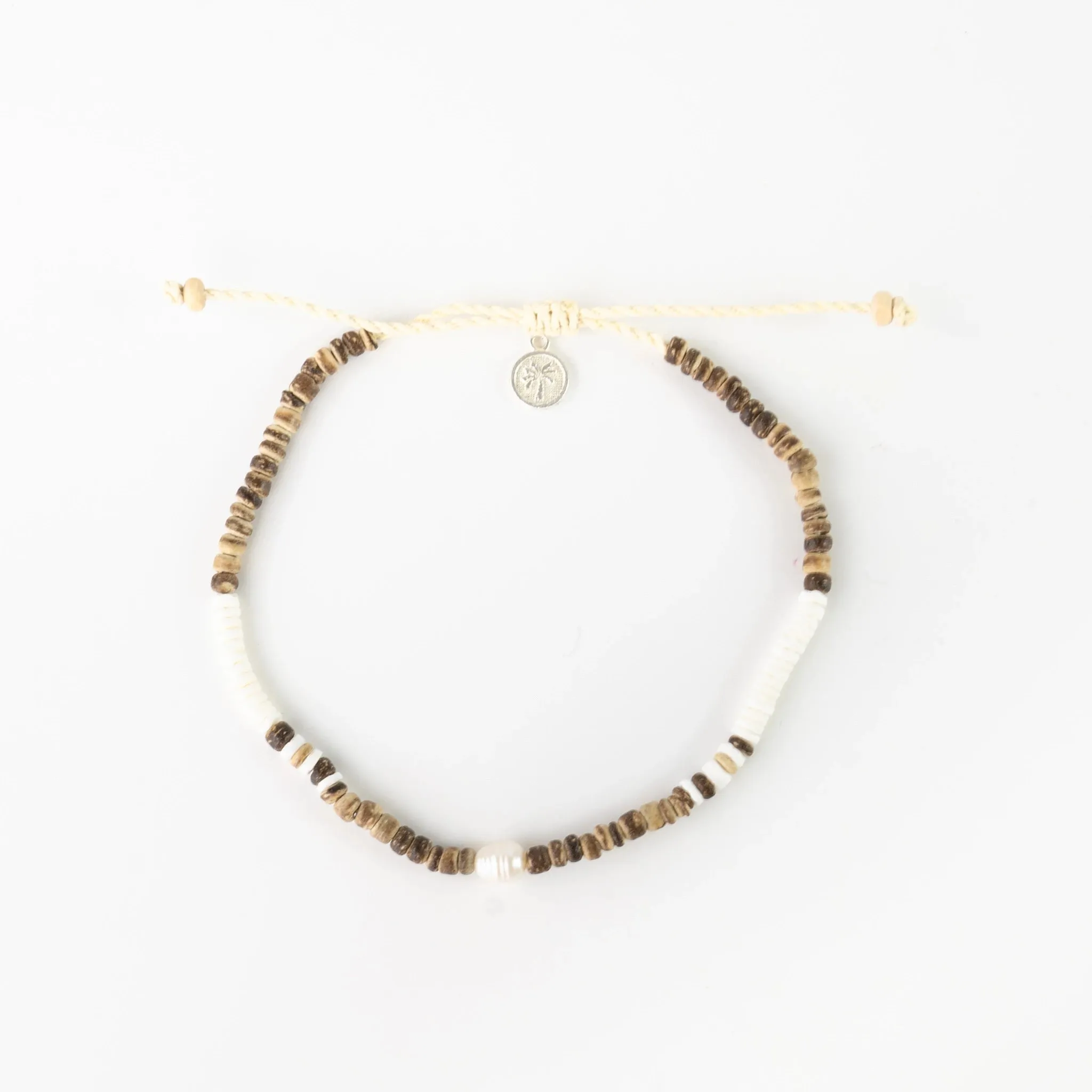 Kauai Puka Shell & Pearl Anklet