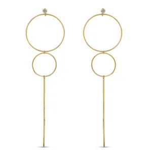 Linear Hoop Earring