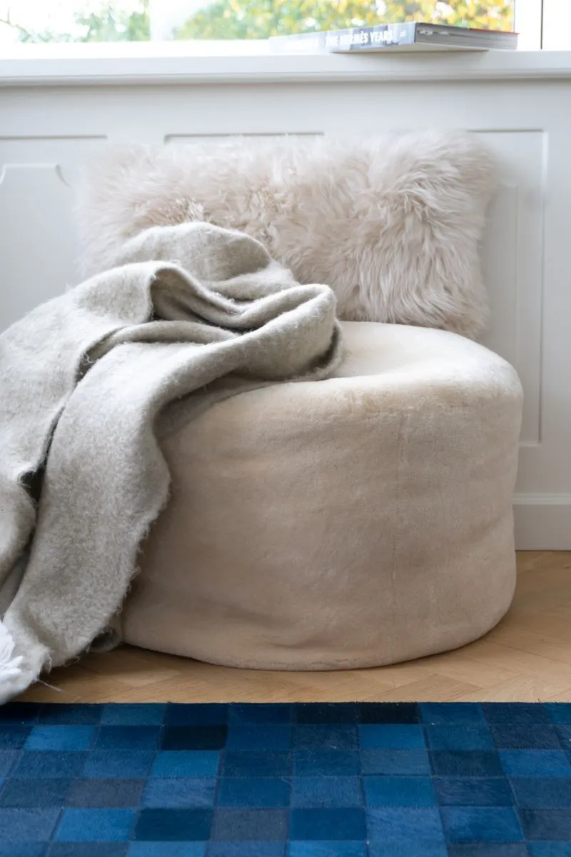 Long-Wool Sheepskin Cushion