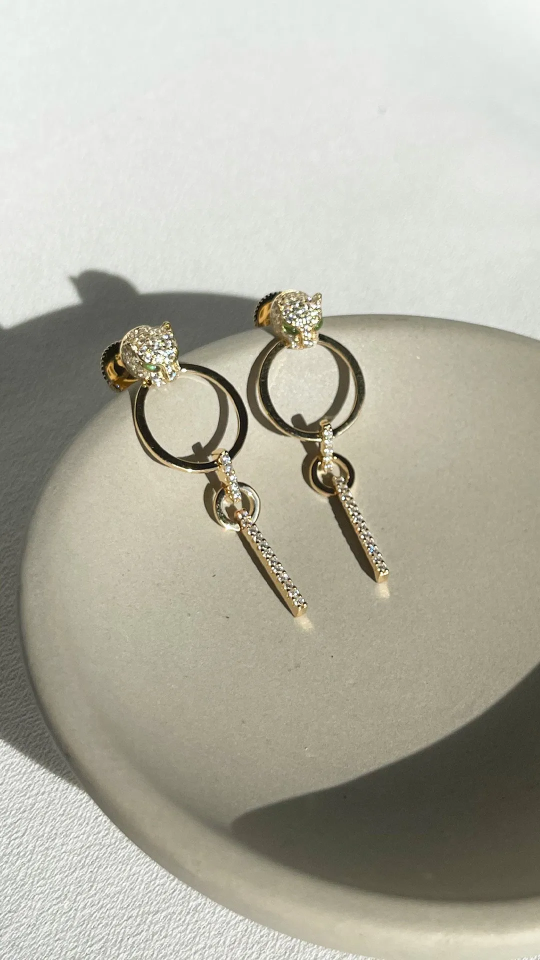 Maumau Drop Earrings 18K Gold Vermeil