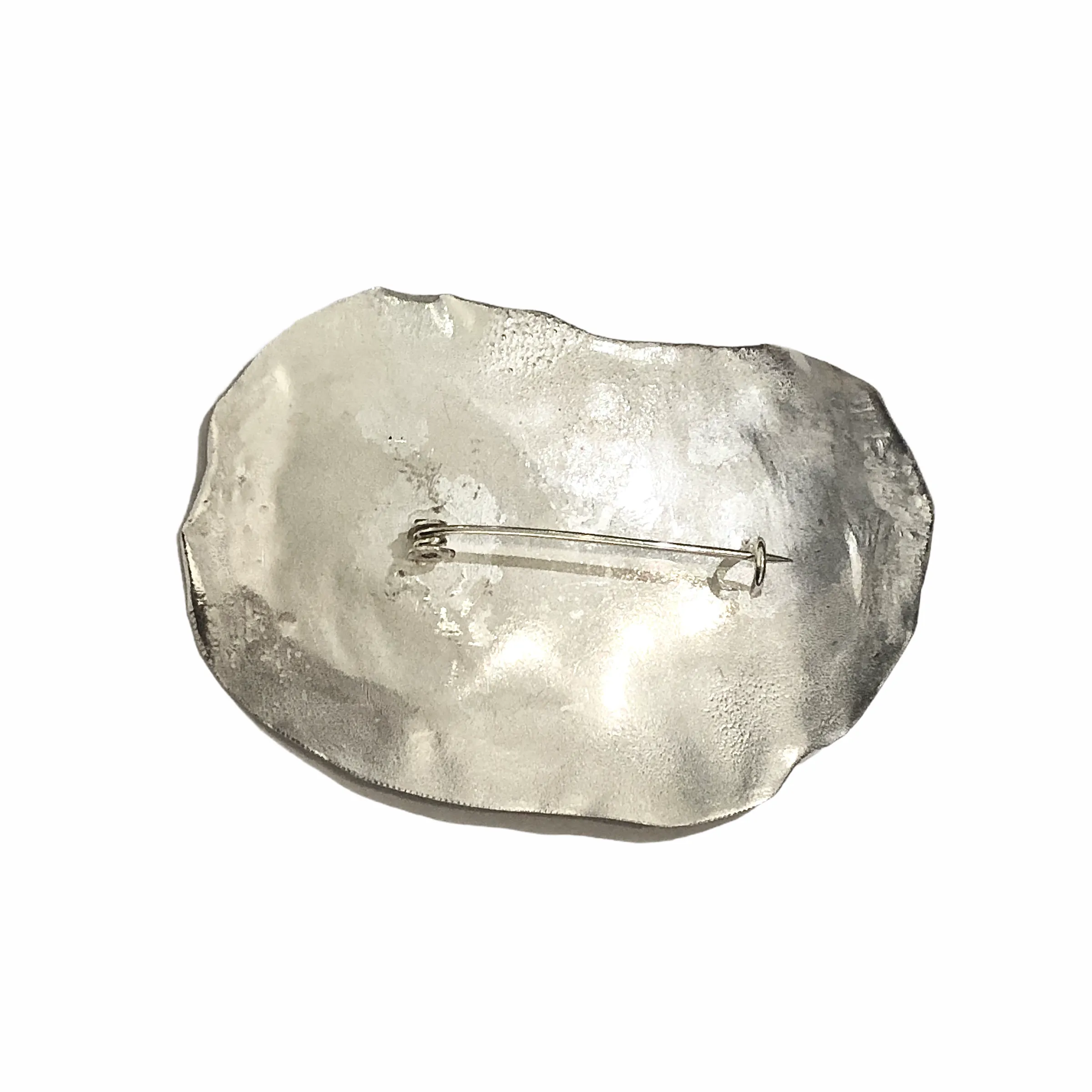 Medium Honesty Brooch - Sterling Silver and 18ct Gold