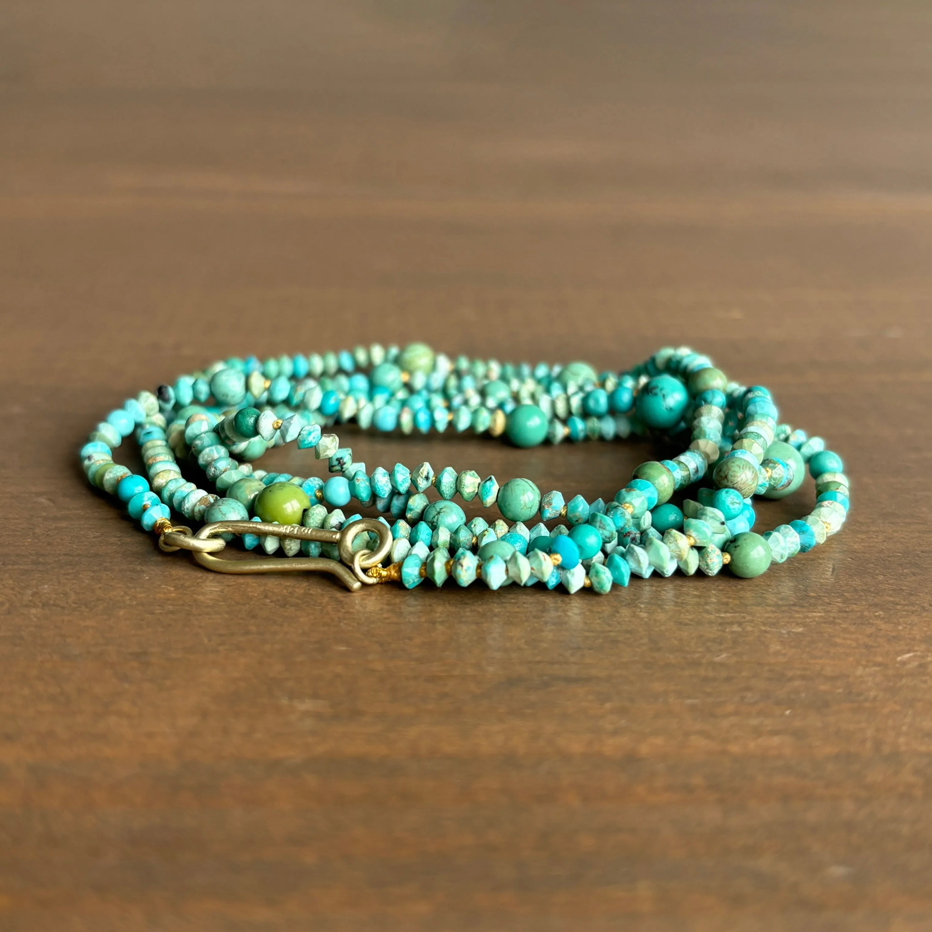 Mixed Turquoise Bead Necklace