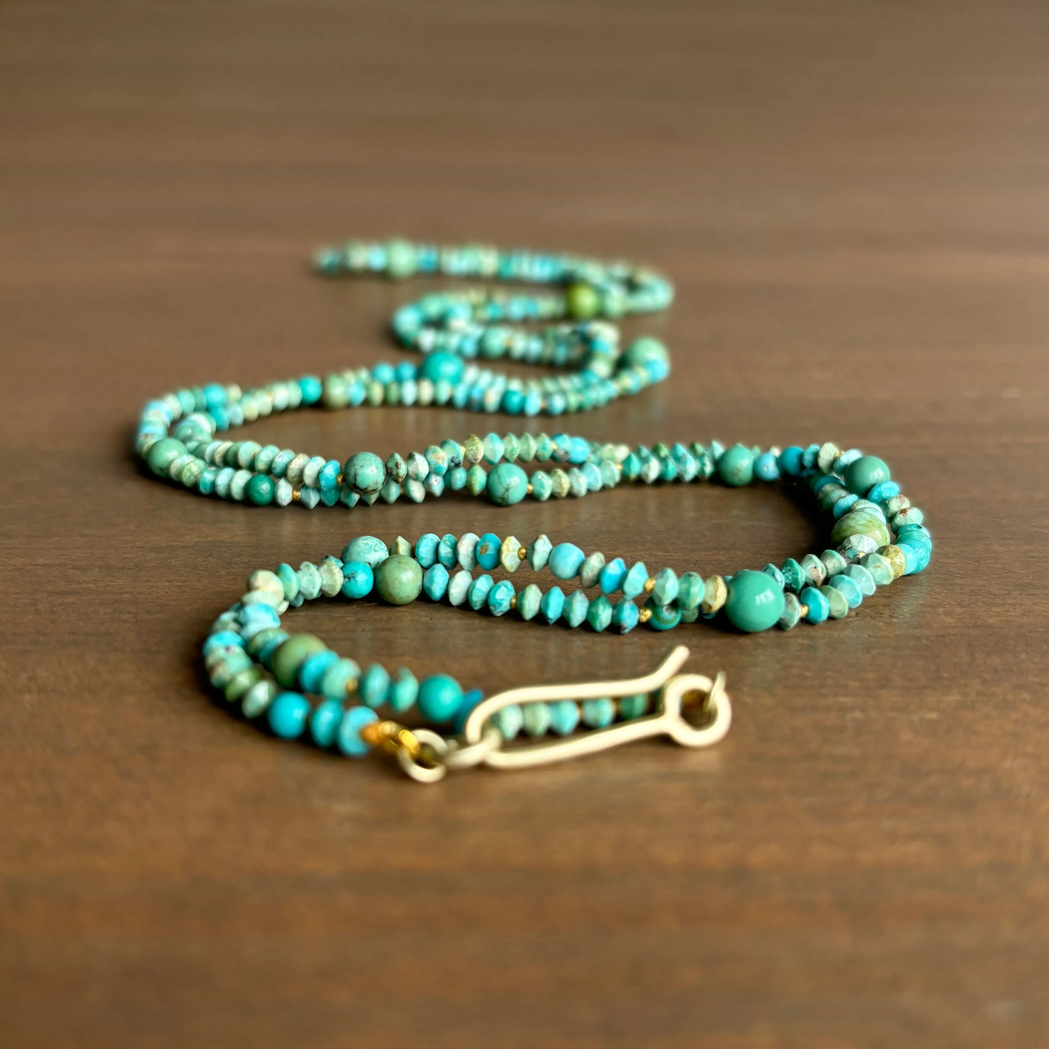 Mixed Turquoise Bead Necklace