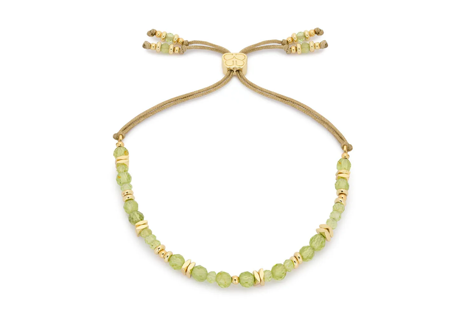 Moala Gold & Peridot Beaded Stacking Bracelet