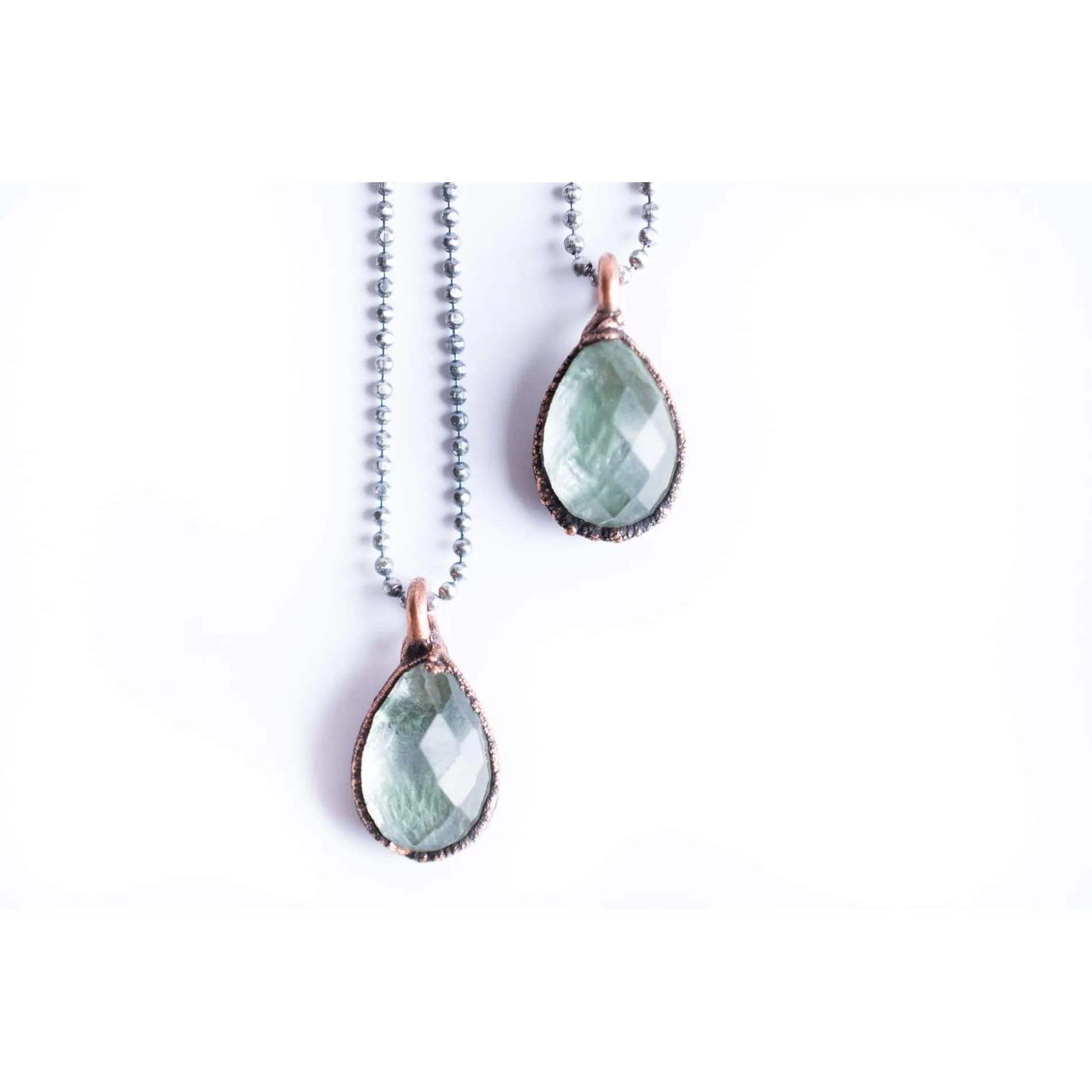 Moss agate necklace | Moss agate jewelry