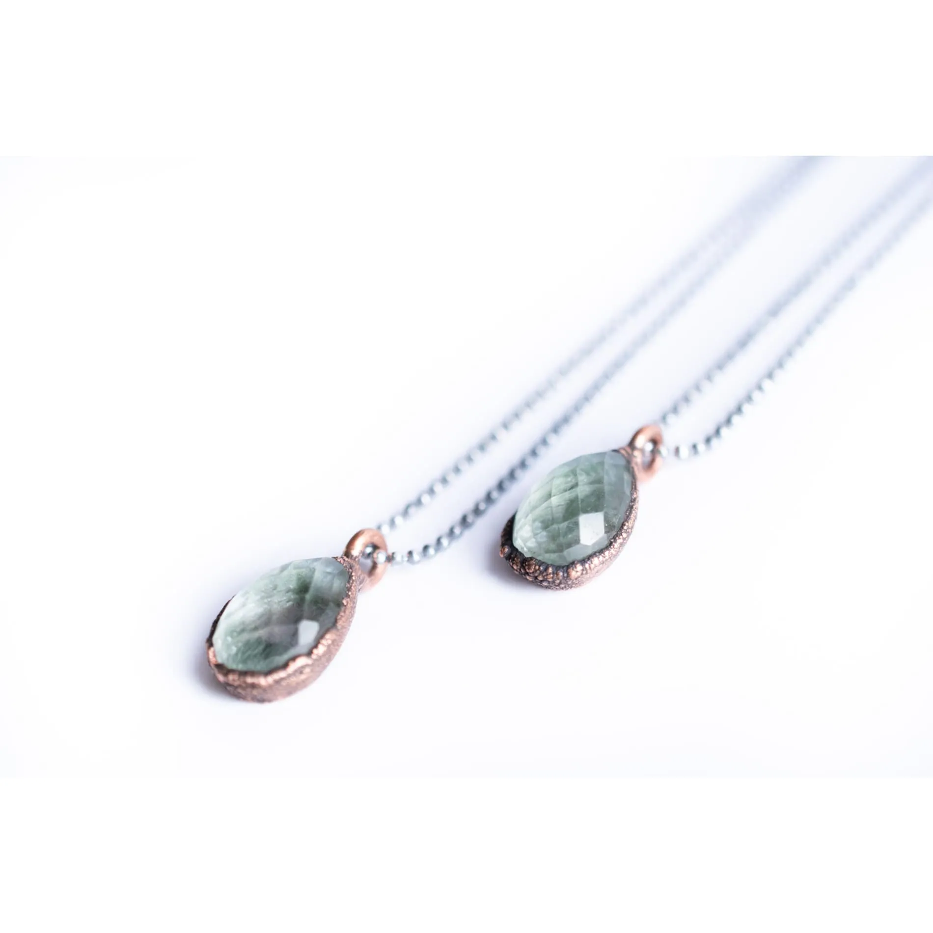 Moss agate necklace | Moss agate jewelry