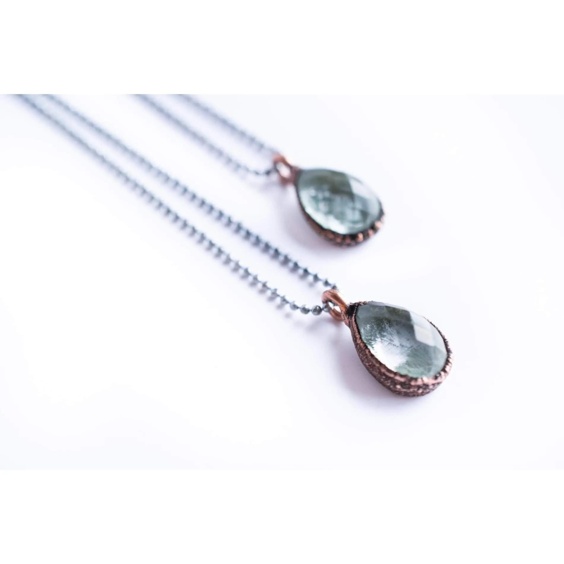 Moss agate necklace | Moss agate jewelry