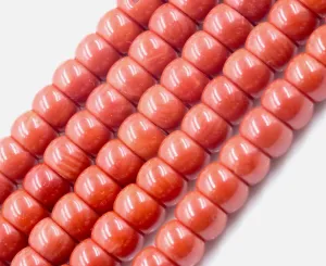 Natural Coral Beads Coral Necklace Italian Coral beads Red Coral Beads Antique Coral Beads Natural Coral Bead Necklace 15 inch SKU:113145