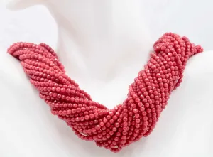 Natural Coral Beads Coral Necklace Italian Coral beads Red Coral Beads Antique Coral Beads Natural Coral Bead Necklace 15" SKU:104804