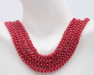 Natural Coral Beads Coral Necklace Italian Coral beads Red Coral Beads Antique Coral Beads Natural Coral Bead Necklace 16 Inch SKU:00108807