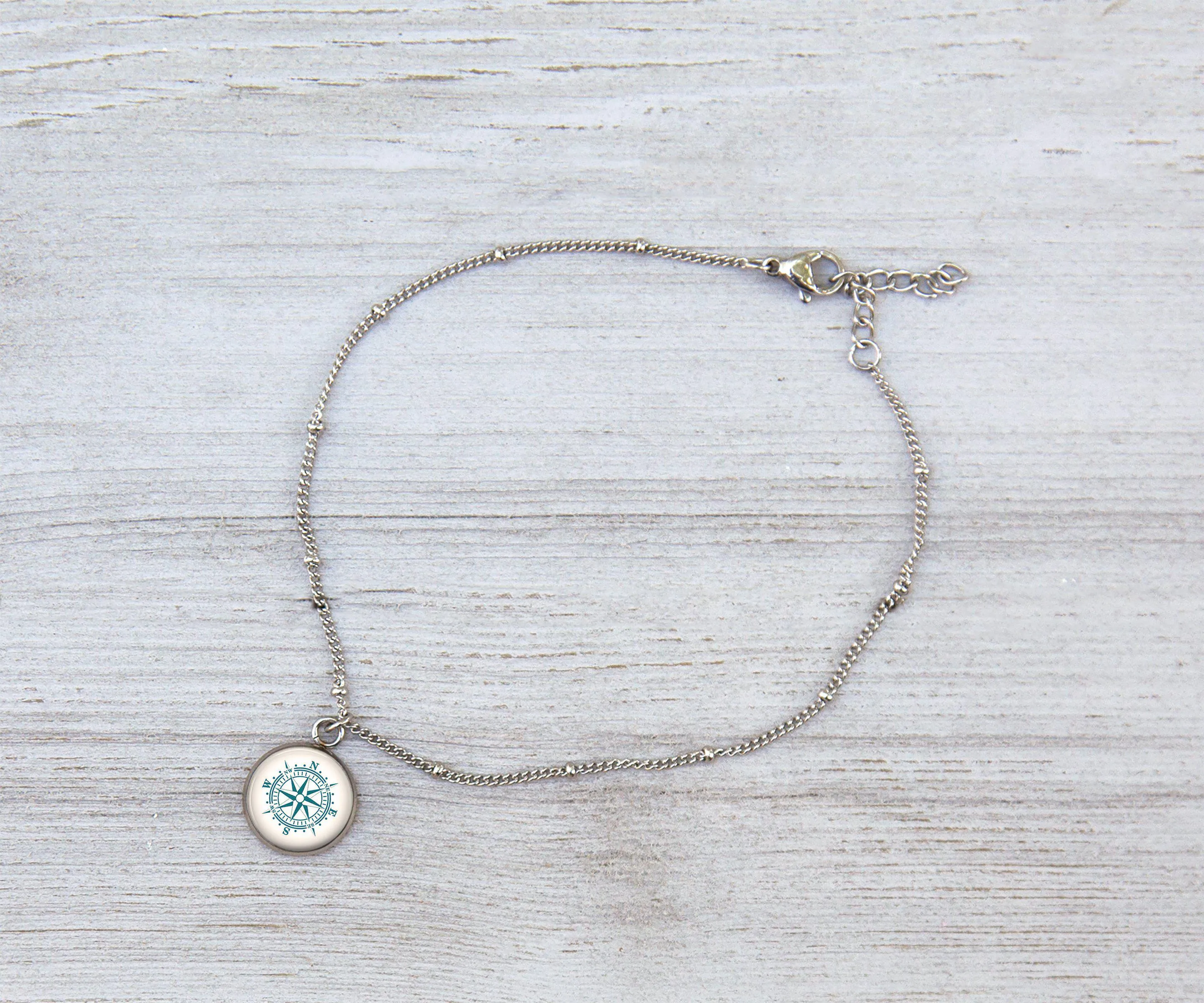 Nautical Rose Anklet | Handmade Jewelry