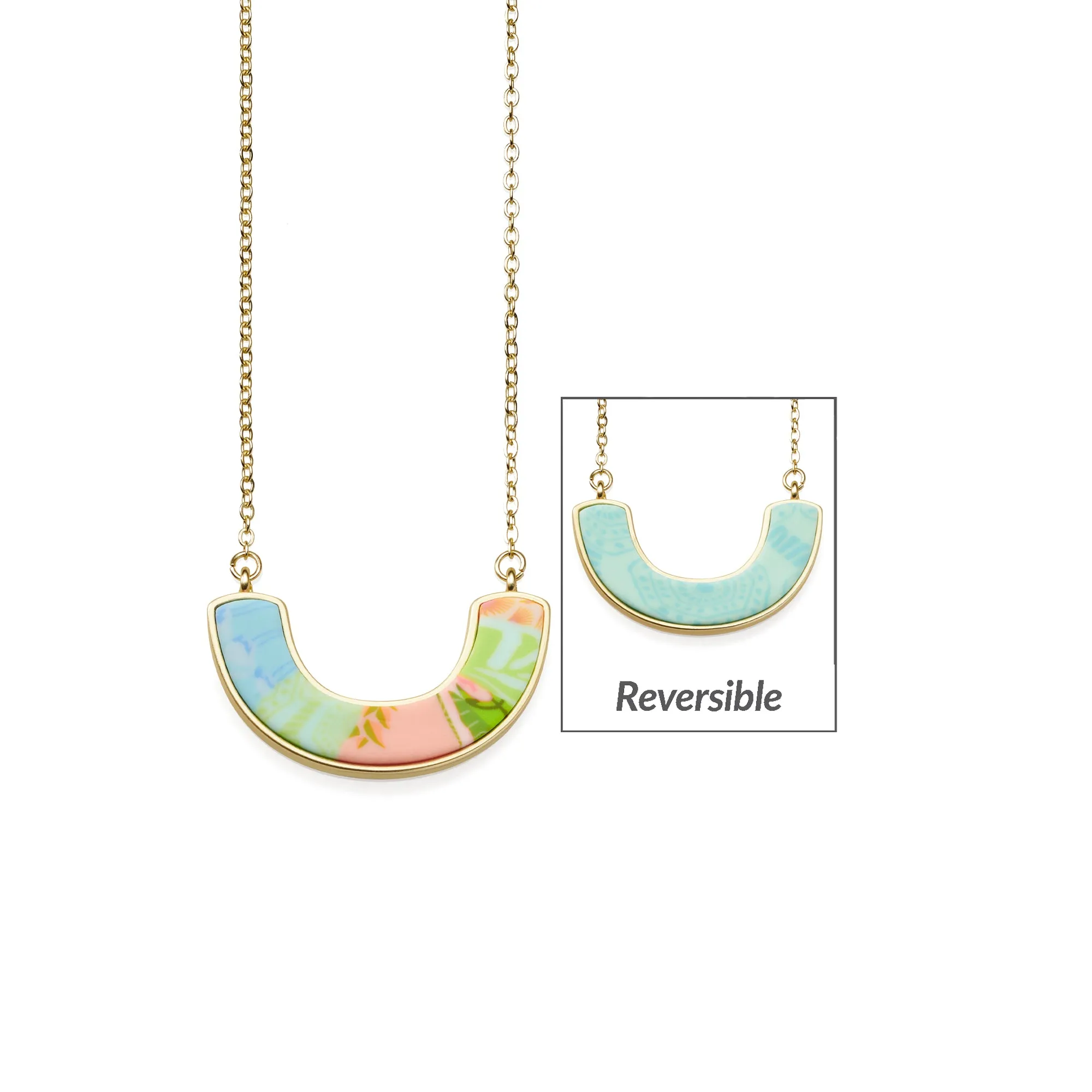 Palm Beach Reversible Cradle Necklace